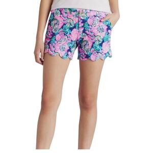 Lilly Pulitzer 6 The Buttercup scallop hem shorts SH 2945